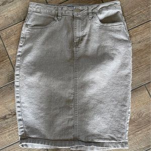 Woman’s Light Grey Jean Skirt